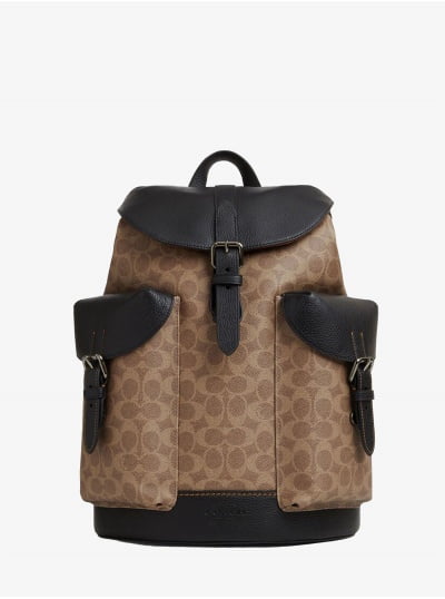 Рюкзак COACH Warner Backpack in Signtature Canvas Large
