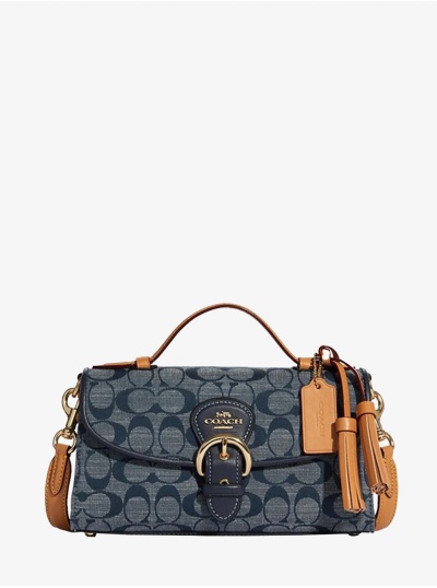 Сумка COACH Kleo Handle 8513 In Signature Chambray Small