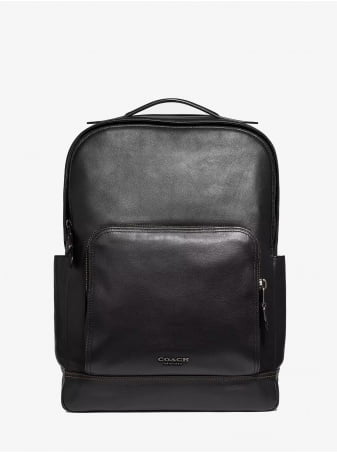 Рюкзак COACH Graham Backpack Real Leather Coated Canvas Men Laptop Bag