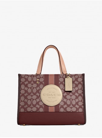 Сумка COACH Dempsey Tote 22 C8417-1 In Signature Jacquard With Stripe And Coach Patch Small