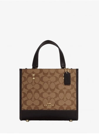 Сумка COACH Dempsey Tote Bag In Signature Canvas Small