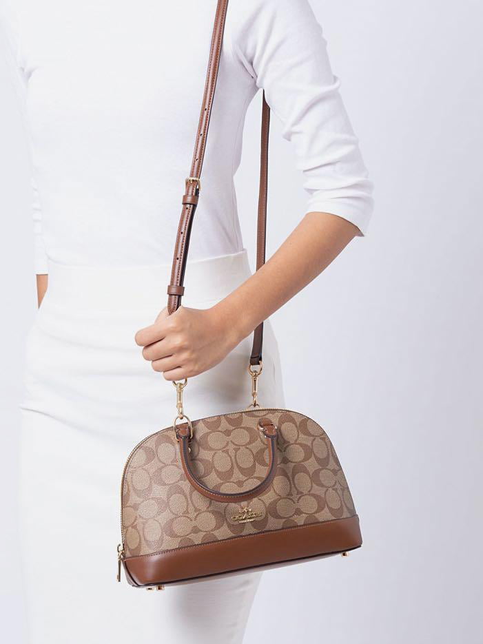 Coach mini sierra on sale satchel in signature