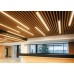 Кубообразный реечный потолок Cesal C-дизайн Дуб медовый/ Орех/ Миндаль 4000х30/27