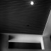 Кубообразный реечный потолок Cesal C-дизайн 3305 Черный матовый 3000х40/95