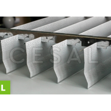 Потолок реечный Cesal L- (пластинообразный-) дизайн 3306 Белый матовый 110х3000