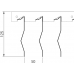 Потолок реечный Cesal L- (пластинообразный-) дизайн 3306 Белый матовый 110х4000