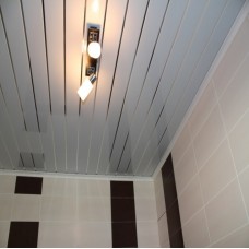 Потолок реечный Cesal Немецкий H-дизайн С01 Жемчужно-белый 85х3000мм
