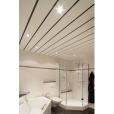 Потолок реечный Cesal Немецкий H-дизайн 3306 Белый матовый 135х4000мм