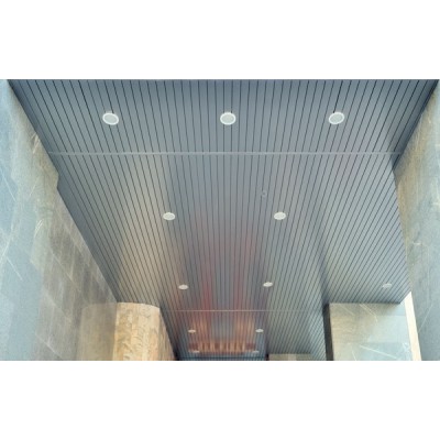 Потолок реечный Албес Немецкий дизайн с закрытыми стыками AN85/AC Белый матовый 135x4000мм