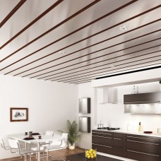 Потолок реечный Cesal S-дизайн 3306 Белый матовый 100x3000мм