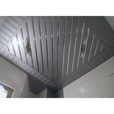 Потолок реечный Cesal S-дизайн 3312 Металлик матовый 100х3000мм