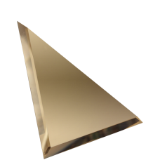 Зеркальная плитка с фацетом 10mm Треугольник Бронза 150х150мм