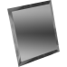 Зеркальная плитка с фацетом 10mm Квадрат Графит