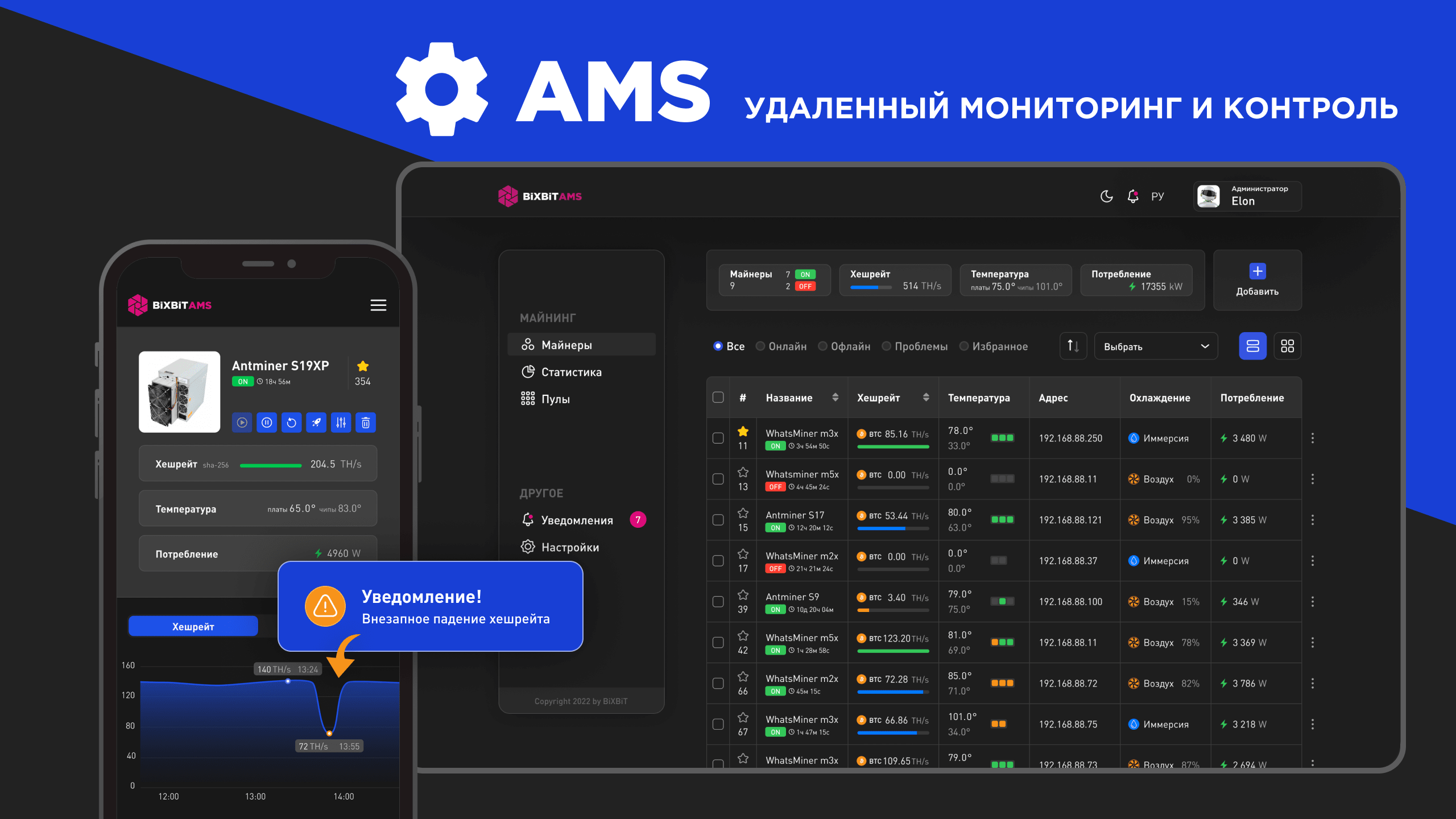 Прошивка для Whatsminer. Разгон для M2x, M3x, M5x серий