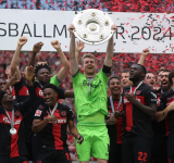 Bayer podaljšal niz, nov polom Bayerna, Šeško spet zadel, Bochum v kvalifikacije