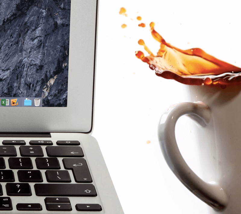 Почему опасно пить напитки рядом с MacBook ?