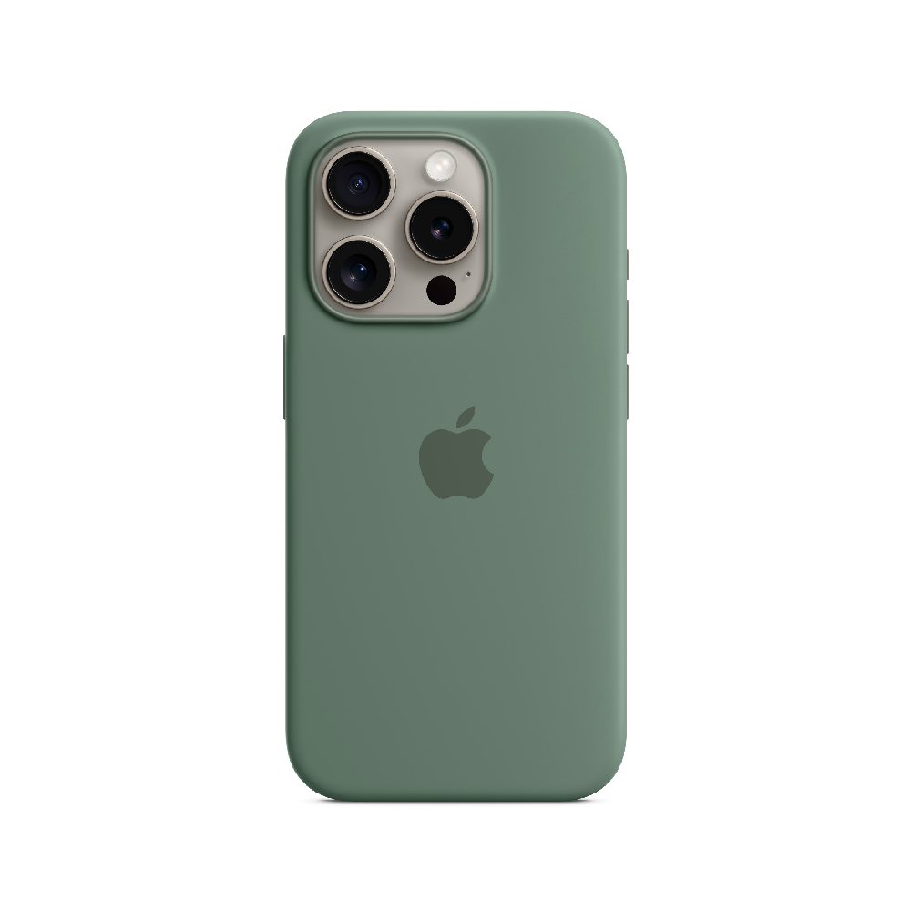 Apple чехол для iPhone 15 Pro Silicone Case MagSafe (зеленый) MT1J3ZE/A  купить в Махачкале