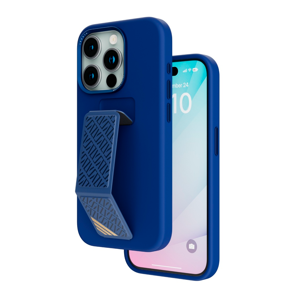 Levelo чехол для iPhone 15 Pro Morphix Silicone Grip (синий) LVLMS15PDB  купить в Махачкале