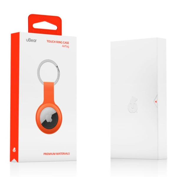 uBear силиконовый брелок для AirTag Ring Case с кольцом (оранжевый) CS97OR01THR-AT1