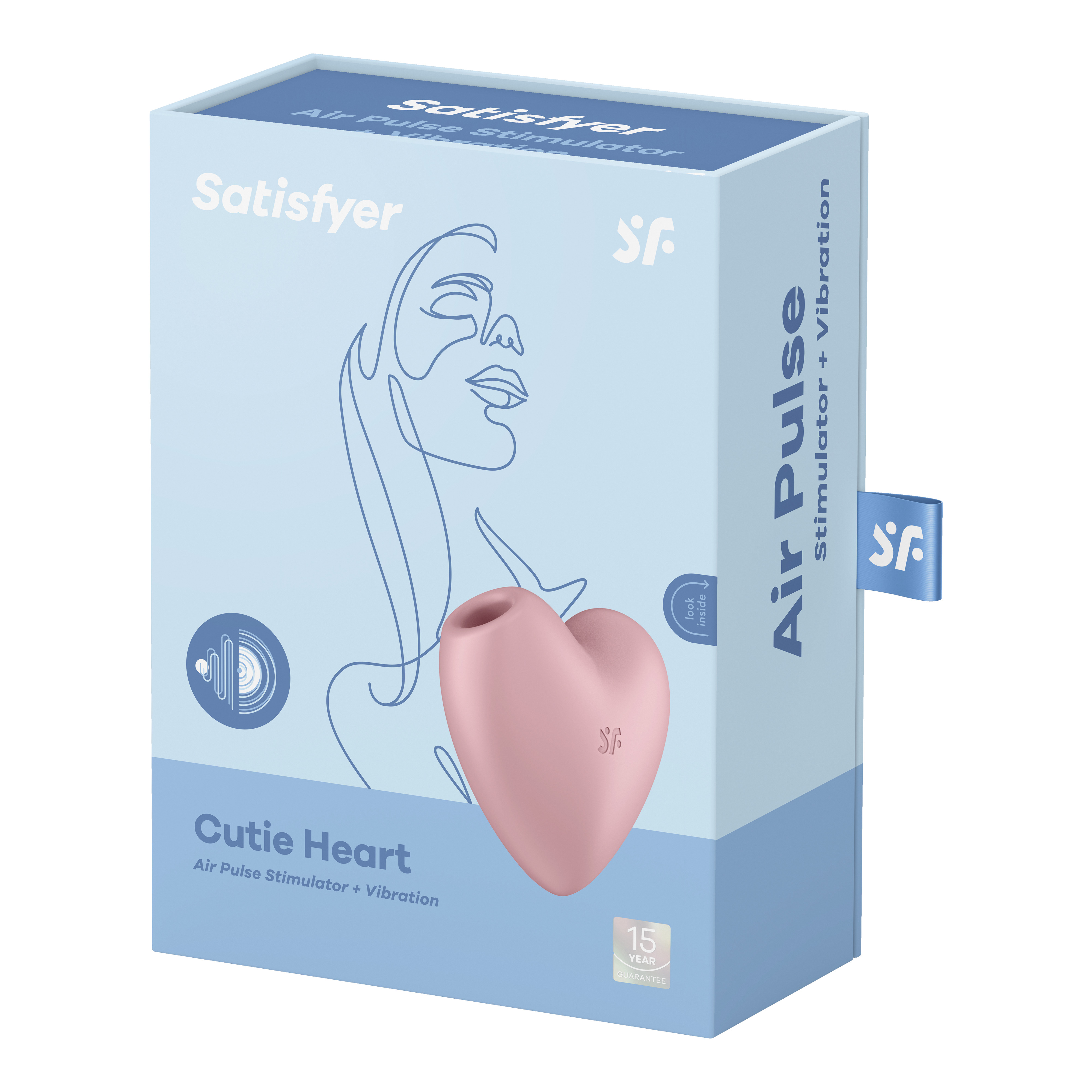 Satisfyer вакуумно-волновой стимулятор Cutie Heart, Розовый