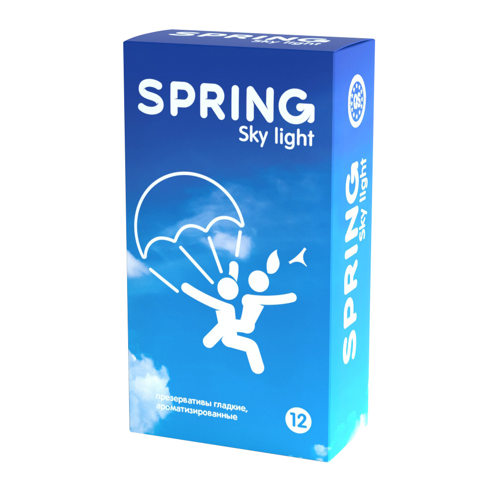 Spring презервативы ультра-тонкие Sky Light, 12 шт.