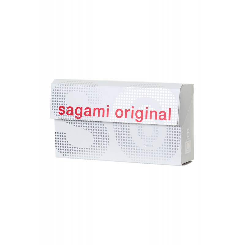 Sagami ультратонкие полиуретановые презервативы Original 0.02, 6 шт