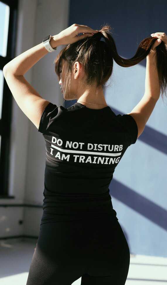 Forstrong футболка Do Not Disturb/I'm Training, Черный