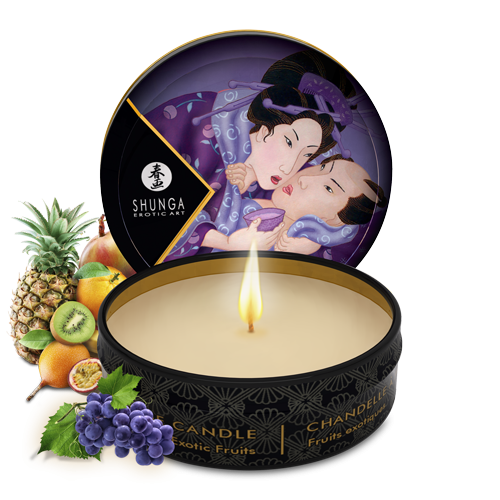 Shunga массажная свеча с ароматом Экзотических фруктов, 30 мл.