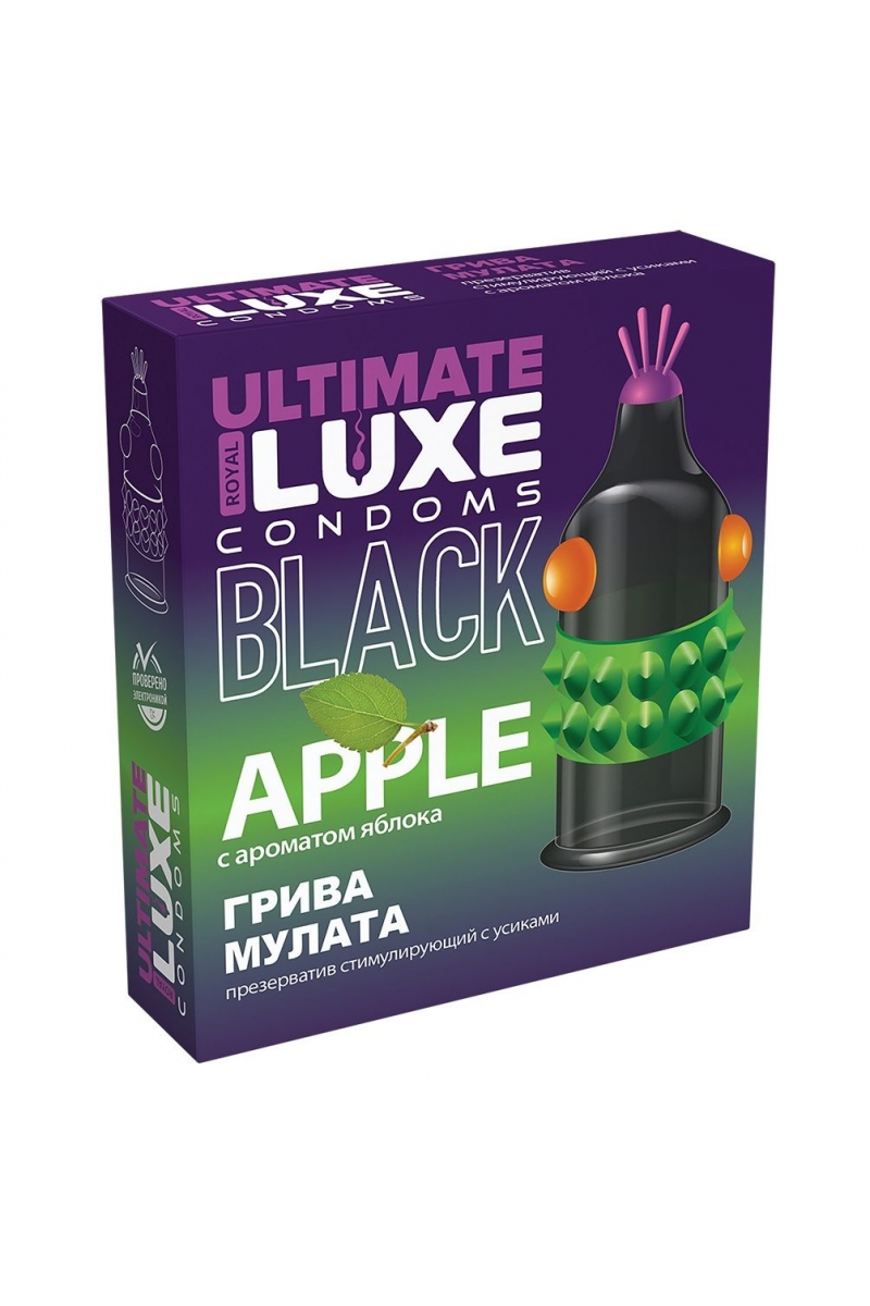 Luxe Ultimate презервативы с ароматом яблока Грива Мулата, 1 шт.