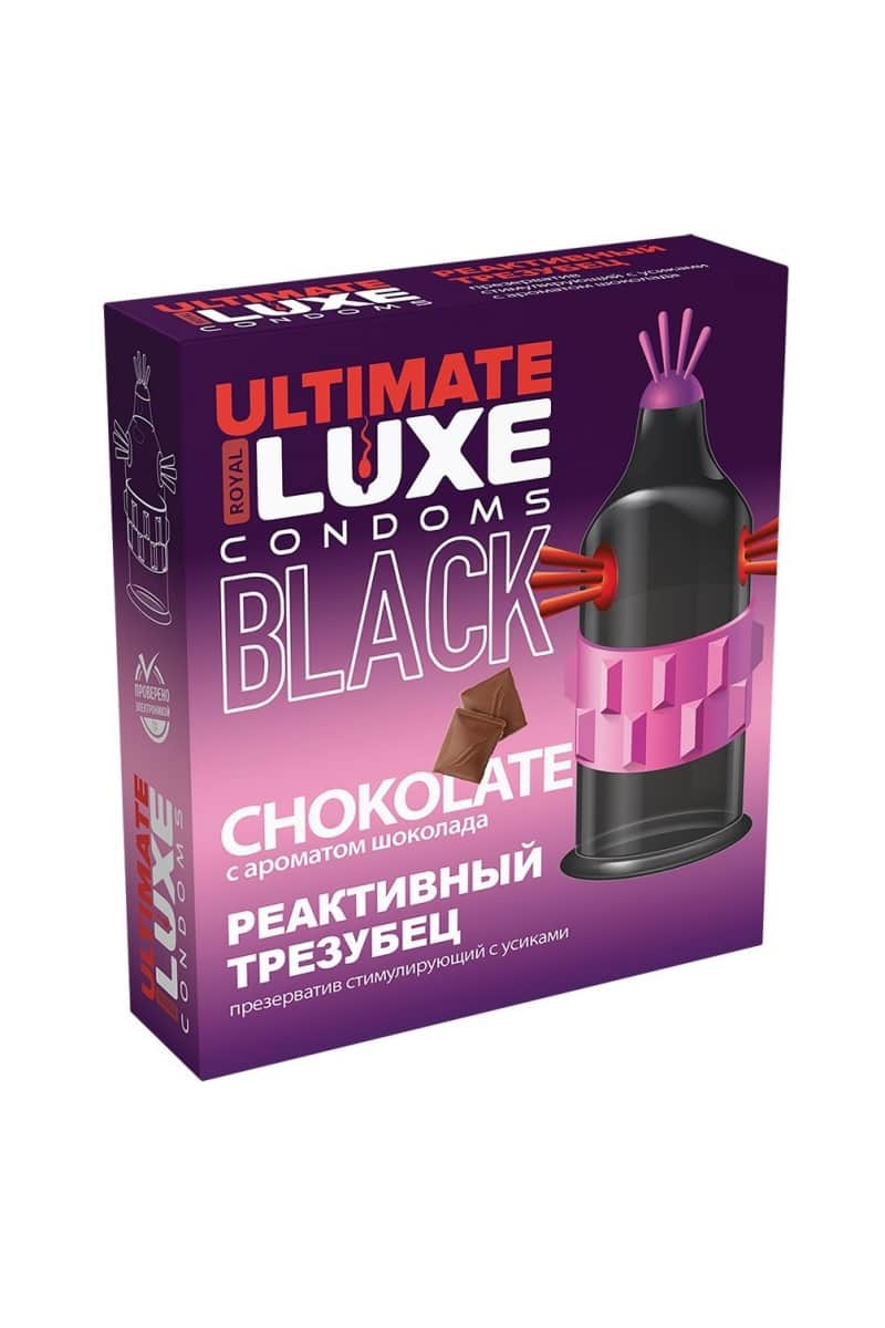 Luxe Ultimate презервативы с ароматом шоколада Реактивный Трезубец, 1 шт.