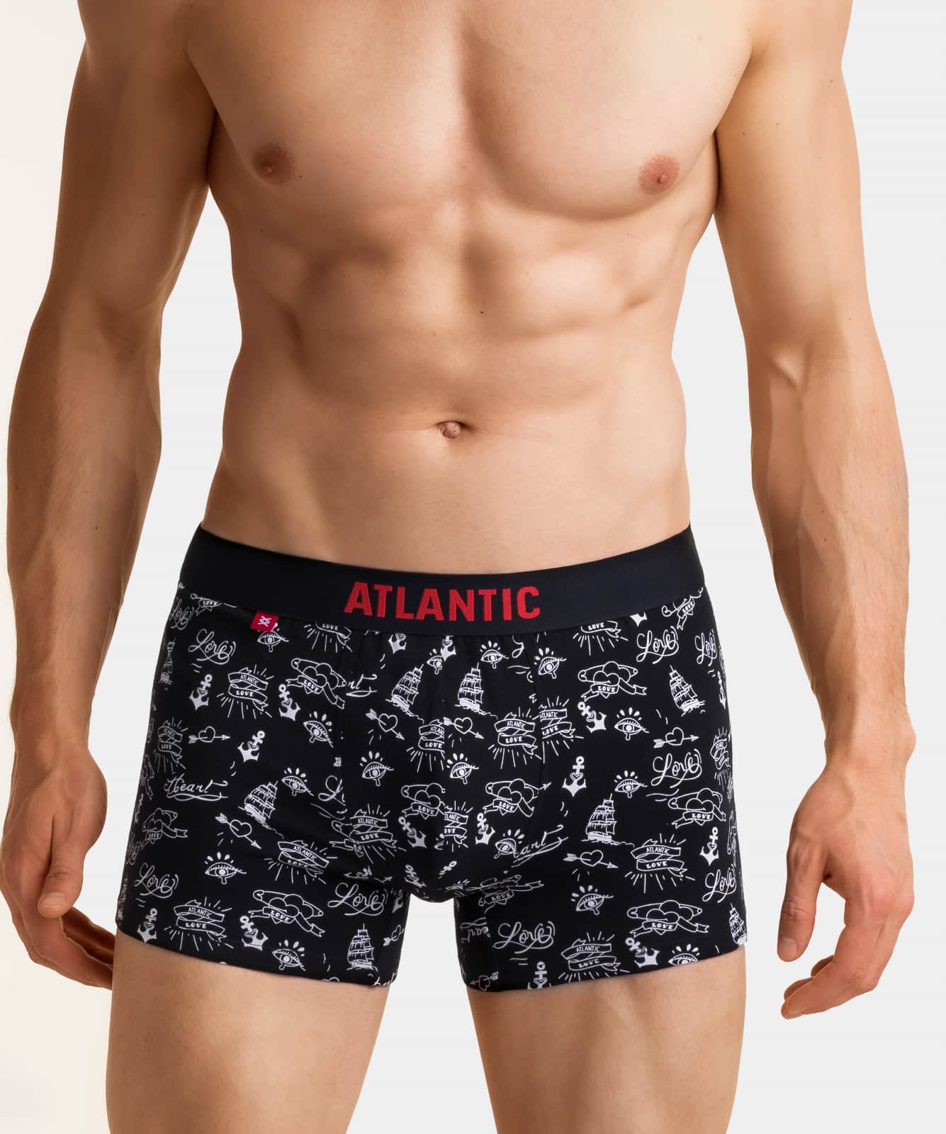 Atlantic мужские шорты Tatoo 2GMH-004, Черный/белый