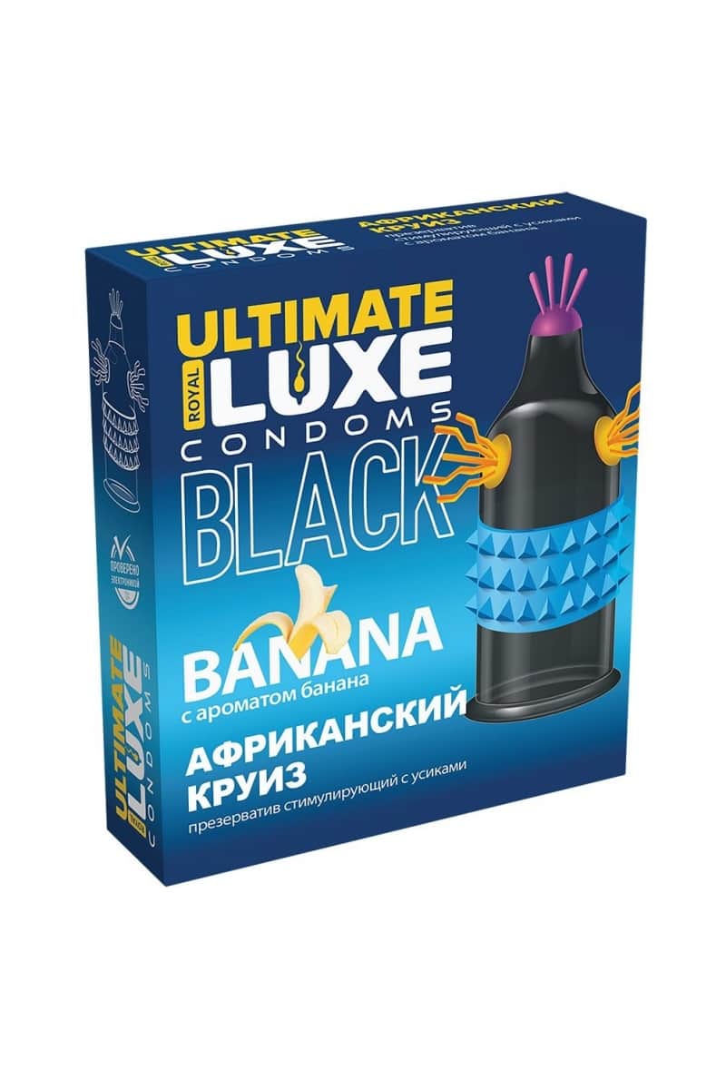 Luxe Ultimate презервативы с ароматом банана Африканский Круиз, 1 шт.