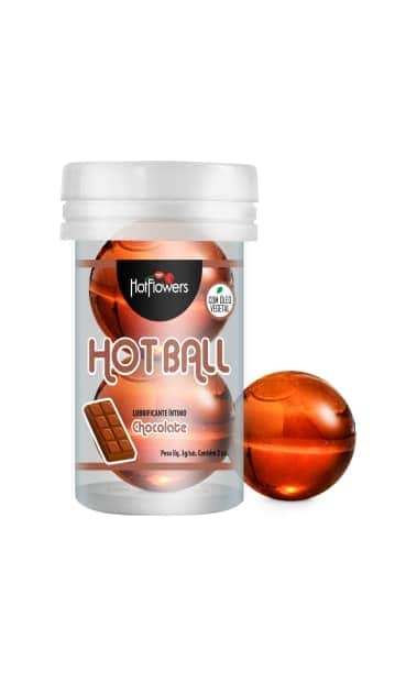 HotFlowers лубрикант со вкусом шоколада AROMATIC HOT BALL 2 шт., 3 г.