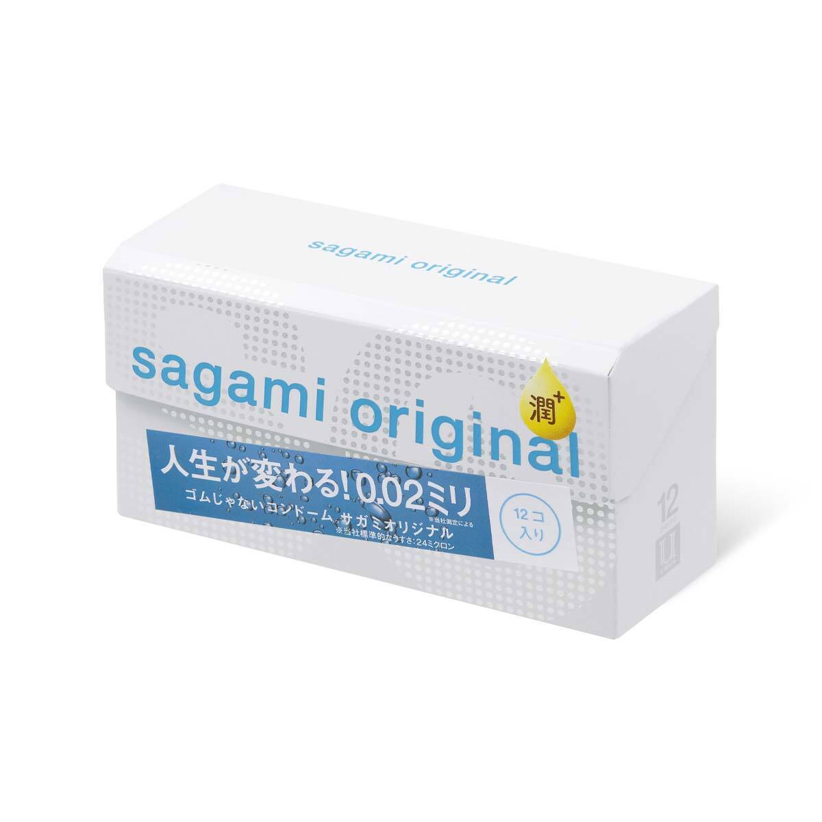 Sagami Original 0.02 Extra Lub с увеличенным количеством смазки - 12 шт.