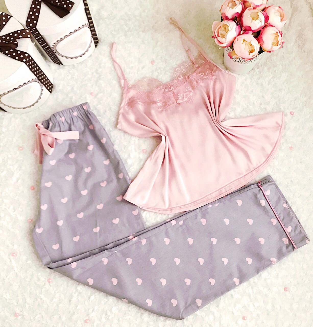Koketka Пижама Pink Gray 
