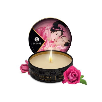 Candela Shunga 30 ml aphrodisia, aroma delicato petali di rosa