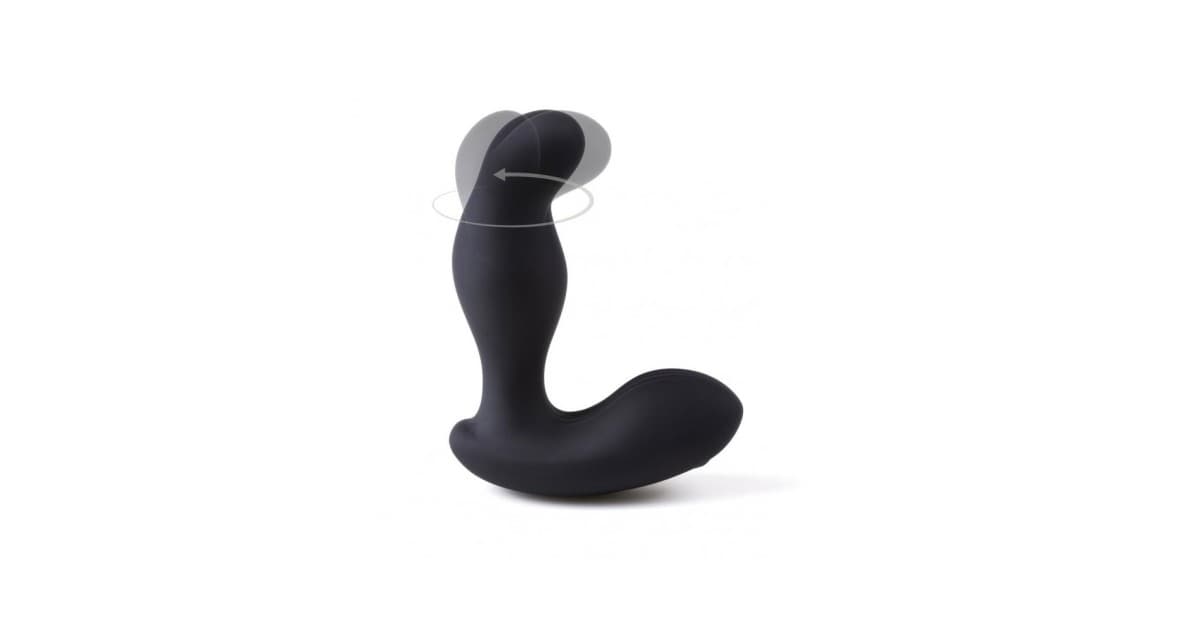 stimolatori prostata-Vibratore Prostatico Rotante Ricaricabile P2 in Silicone con Controllo Remoto-LaChatte.it