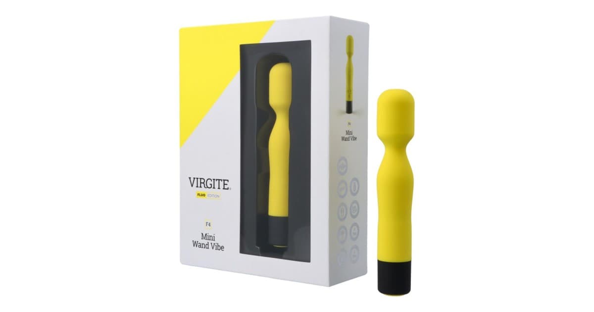 massaggiatori magic wand-Vibratore Wand F4 - Giallo-LaChatte.it