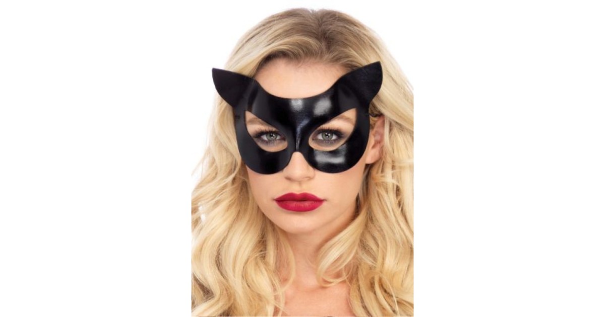 giochi di ruolo e travestimenti-Vinyl Cat Mask-LaChatte.it
