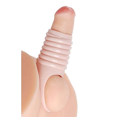 Really Spacious Ribbed Penis Enlargement Sleeve