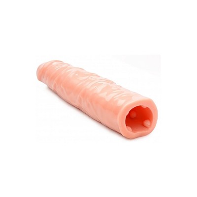 3 Inch Clear Penis Enhancer Sleeve - Flesh