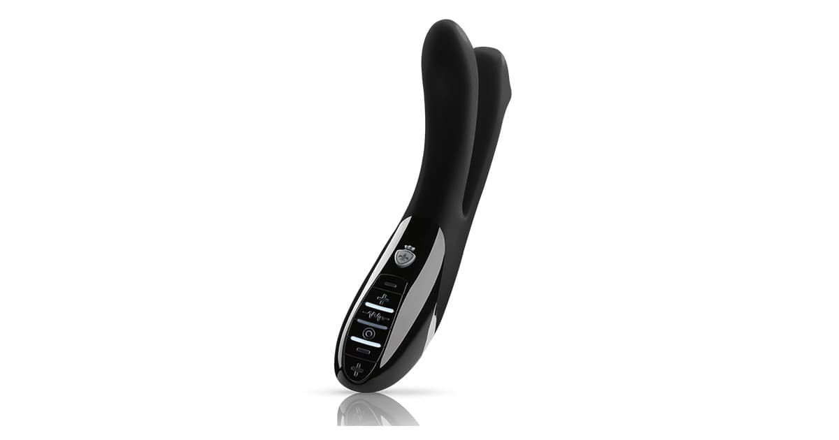 ElectroSEX-Vibratore doppio ed elettrostimolatore ricaricabile Tingling Aparte eStim Vibrator Black-LaChatte.it