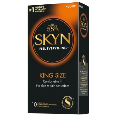 Akuel Skyn King Size - preservativi senza lattice 10 pezzi ampia vestibilita