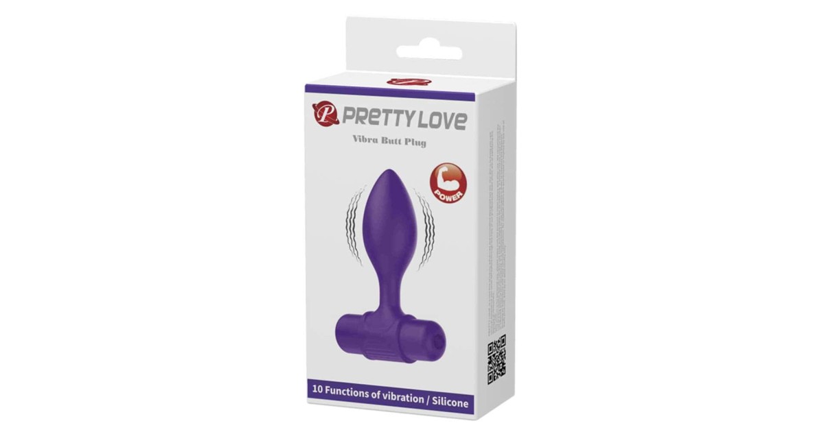  vibranti-Pretty Love Vibra Butt Plug Purple-LaChatte.it