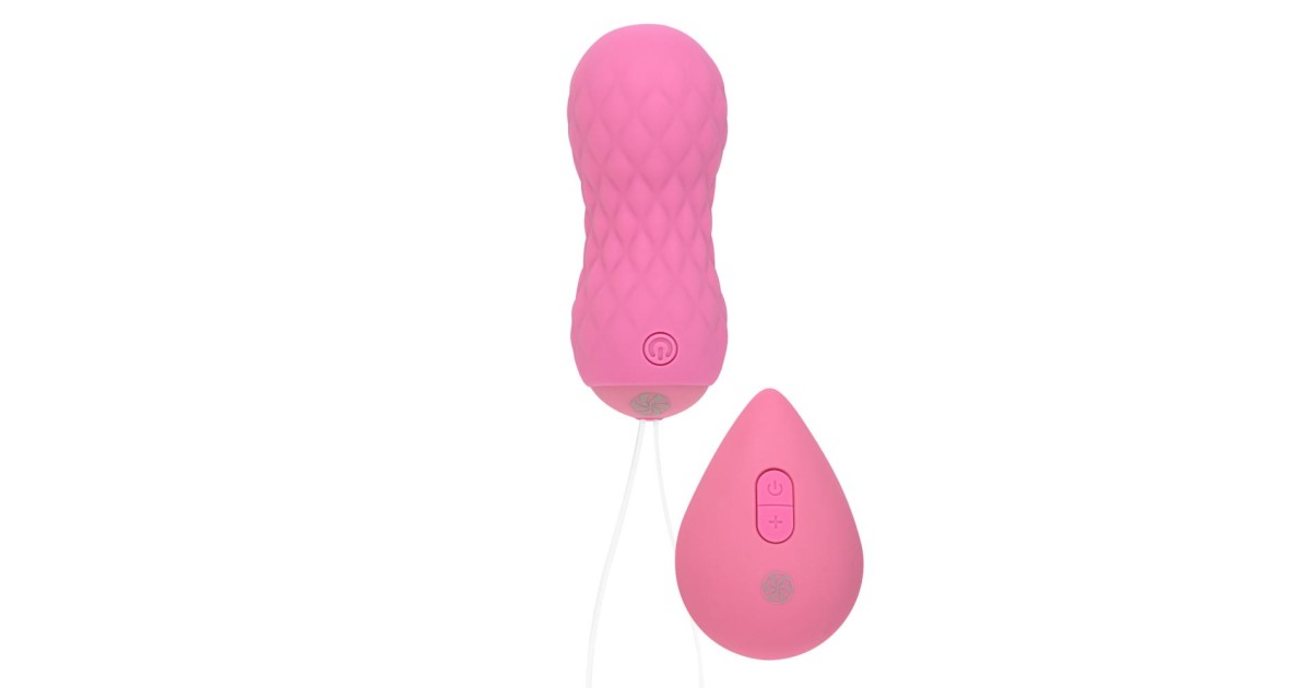 sex toys con telecomando wireless-Ovulo Vibrante Rotante Dea - Rosa-LaChatte.it
