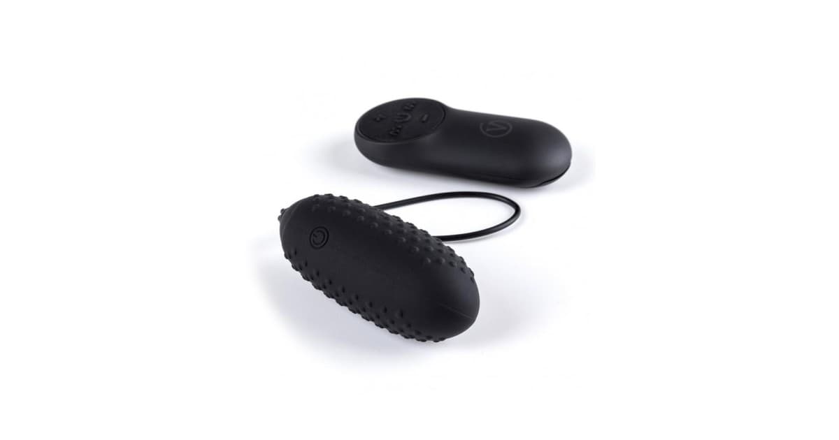 sex toys con telecomando wireless-Ovetto vibrante G4 ricaricabile nero con telecomando wireless lungo 7 cm-LaChatte.it
