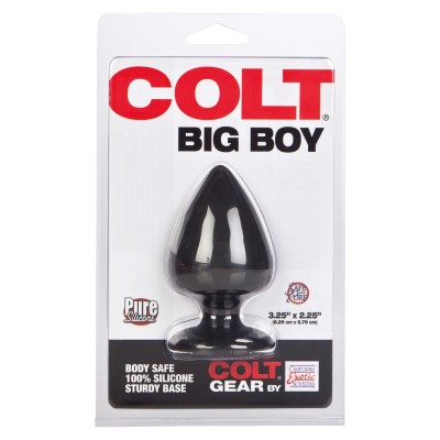 Plug anale Colt Big Boy - Black 8,25 cm x 5,75 cm in silicone