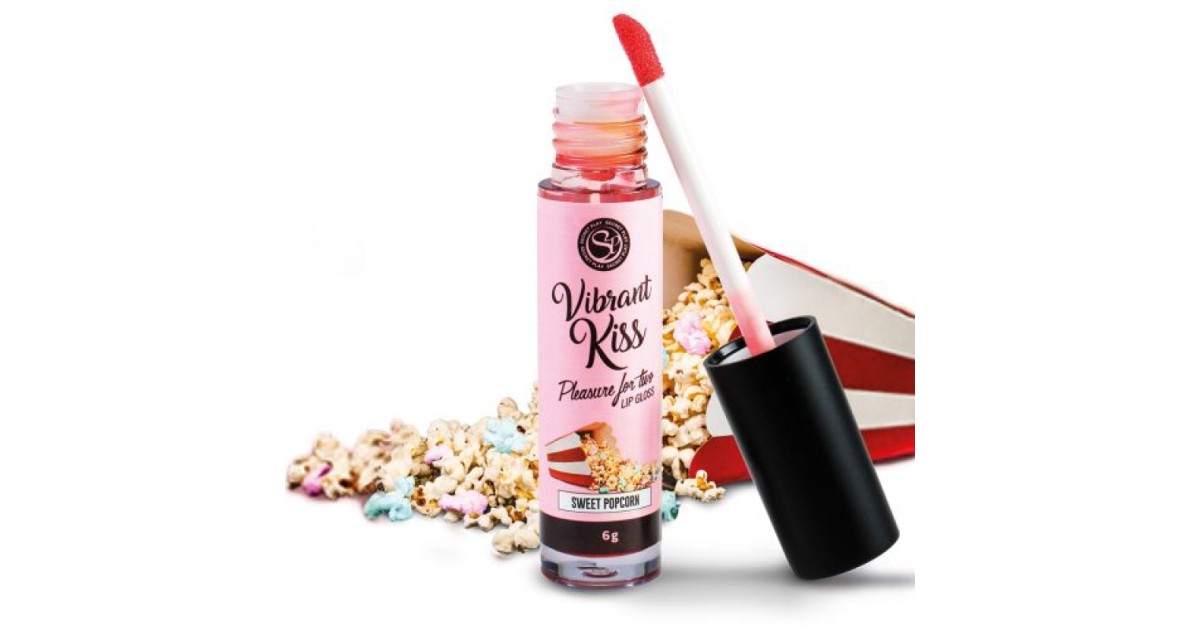 stimolanti commestibili-Lip Gloss Vibrant Kiss Sweet Popcorn-LaChatte.it