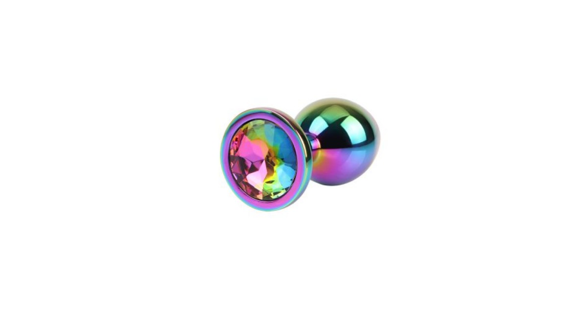 anal bijoux-Rainbow Gem Metal Plug M-LaChatte.it