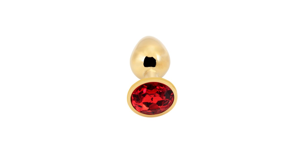 anal bijoux-Rosebud Anal Plug Gold S Red-LaChatte.it